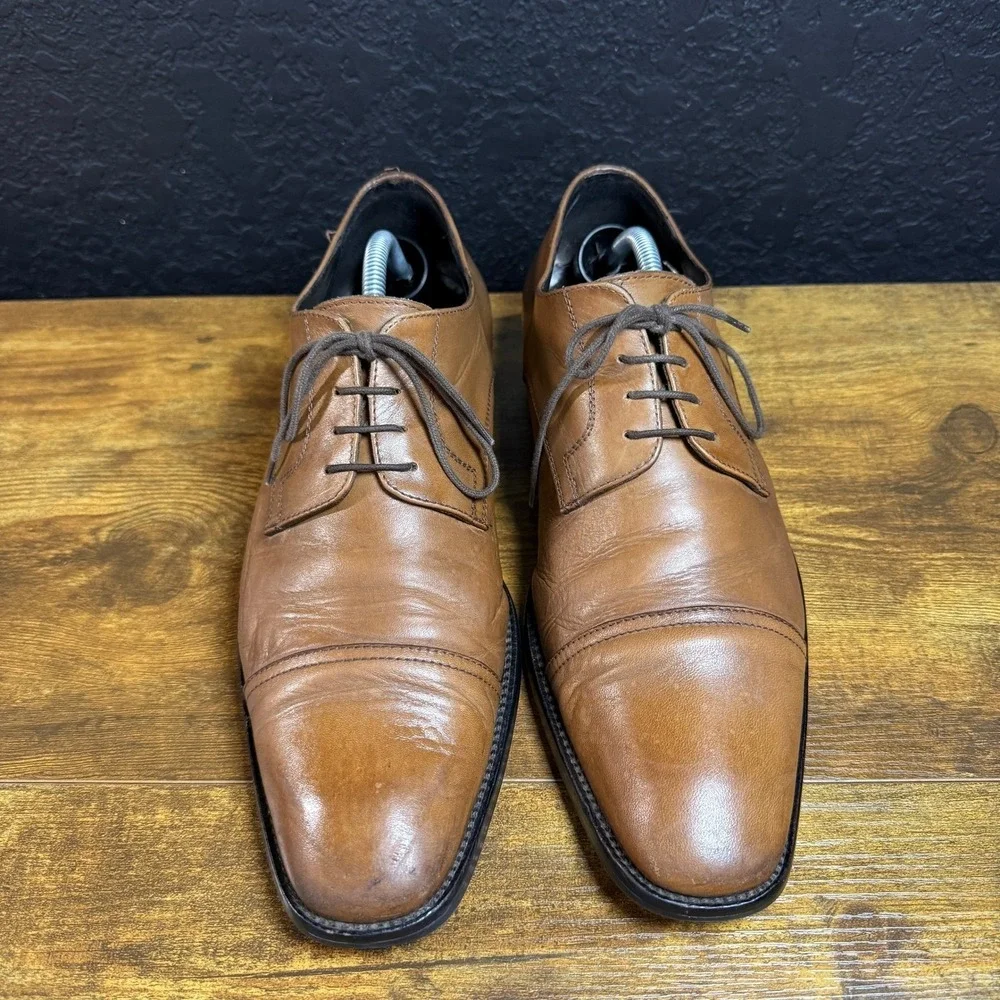 To Boot New York Adam Derrick‎ Brown Leather Cap Toe Oxford Mens 11.5